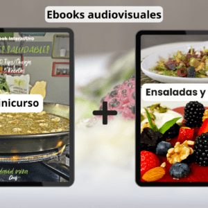 Guía interactiva Arroces Saludables + Ebook audiovisual Ensladas y Postres